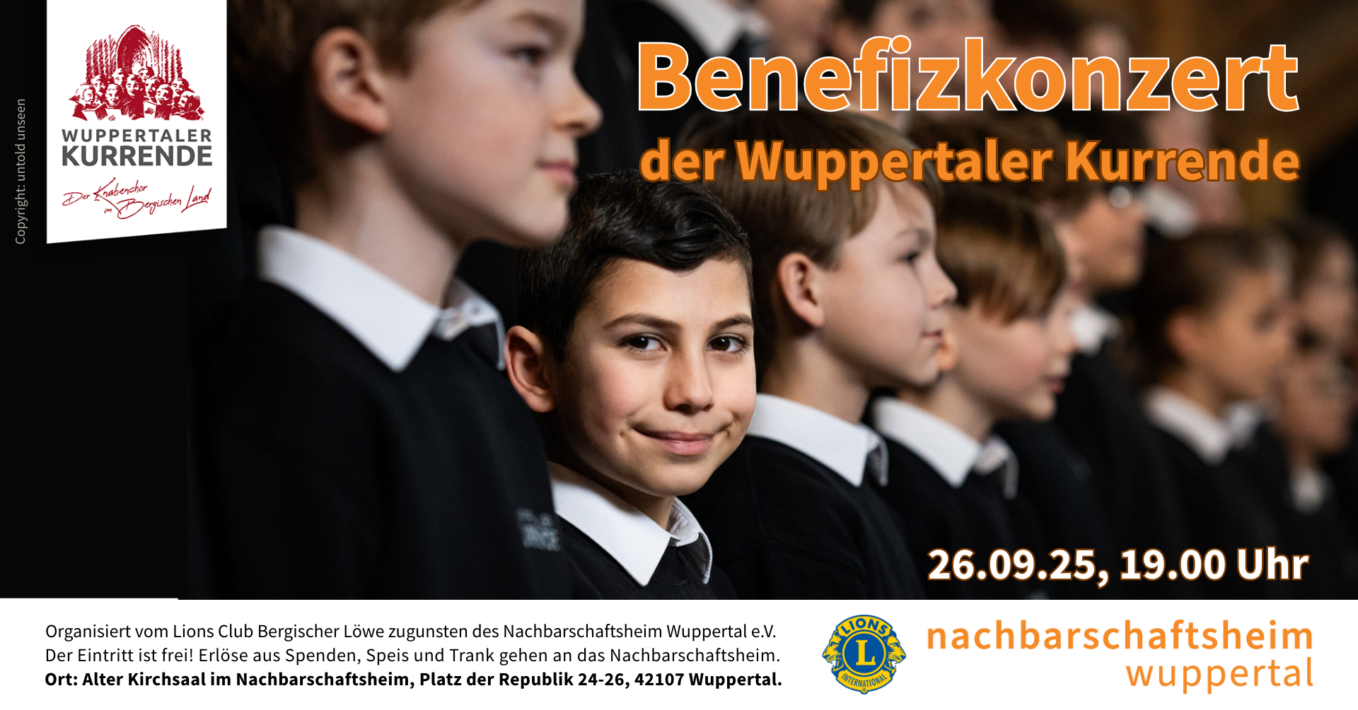 Eintritt frei: Benefizkonzert der Kurrende im Nachbarschaftsheim